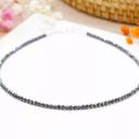  Hematite Bead Necklace for her Delicate Stone Choker Healing Crystal Necklace