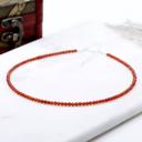  Natural Red Onyx Beaded Necklace Onyx Stone Choker Healing Crystal Necklace