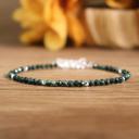  Kambaba Jasper 2mm Beaded Gemstone Healing Dainty Anxiety Relief Bracelet Gifts