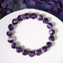  Natural Chevron Amethyst Beaded Crystal Healing Power Natural Men Women Bracelet