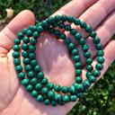  Genuine Malachite Bracelet, Stretchy Crystal Bracelet, Gemstone Bracelet, Bracelet For Men and Women, Healing Crystal