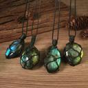  Dragons Heart Labradorite Pendant Healing Meditation Reiki Women Men Necklace