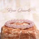  8mm Rose Quartz Gemstone Healing Bracelet Rose Quartz Crystal Bracelet