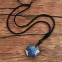  Labradorite Women Men Pendant Necklace Healing Balance Talisman Amulet Gifts