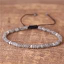  Labradorite Handmade Tibetan Bead Healing Empath Protection Reiki Bracelet Gifts