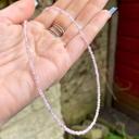  Natural Rose Quartz Beaded Necklace Pink Stone Choker Healing Crystal