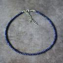  Natural Blue Lapis Beaded Necklace Lapis Lazuli Stone Choker Healing Crystal