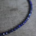  Natural Blue Lapis Beaded Necklace Lapis Lazuli Stone Choker Healing Crystal