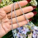  Natural Labradorite 2mm Beaded Choker Healing Reiki Dainty Women Skinny Necklace