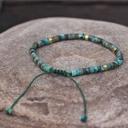  Handmade African Turquoise 4mm Beads Healing Protection Balance Bracelet Gifts