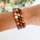  Mookaite Jasper Crystal Bracelet, Healing Crystal Bracelet, Mookaite Jasper Stretch Bracelet, Handmade Gemstone Bracelet