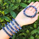  Women Blue Friendship Bracelet Sodalite Crystal Bracelet, Healing Crystal Bracelet, Stretch Bracelet, Mala Bracelet, Handmade Bracelet for Women, Crystal Bracelet 