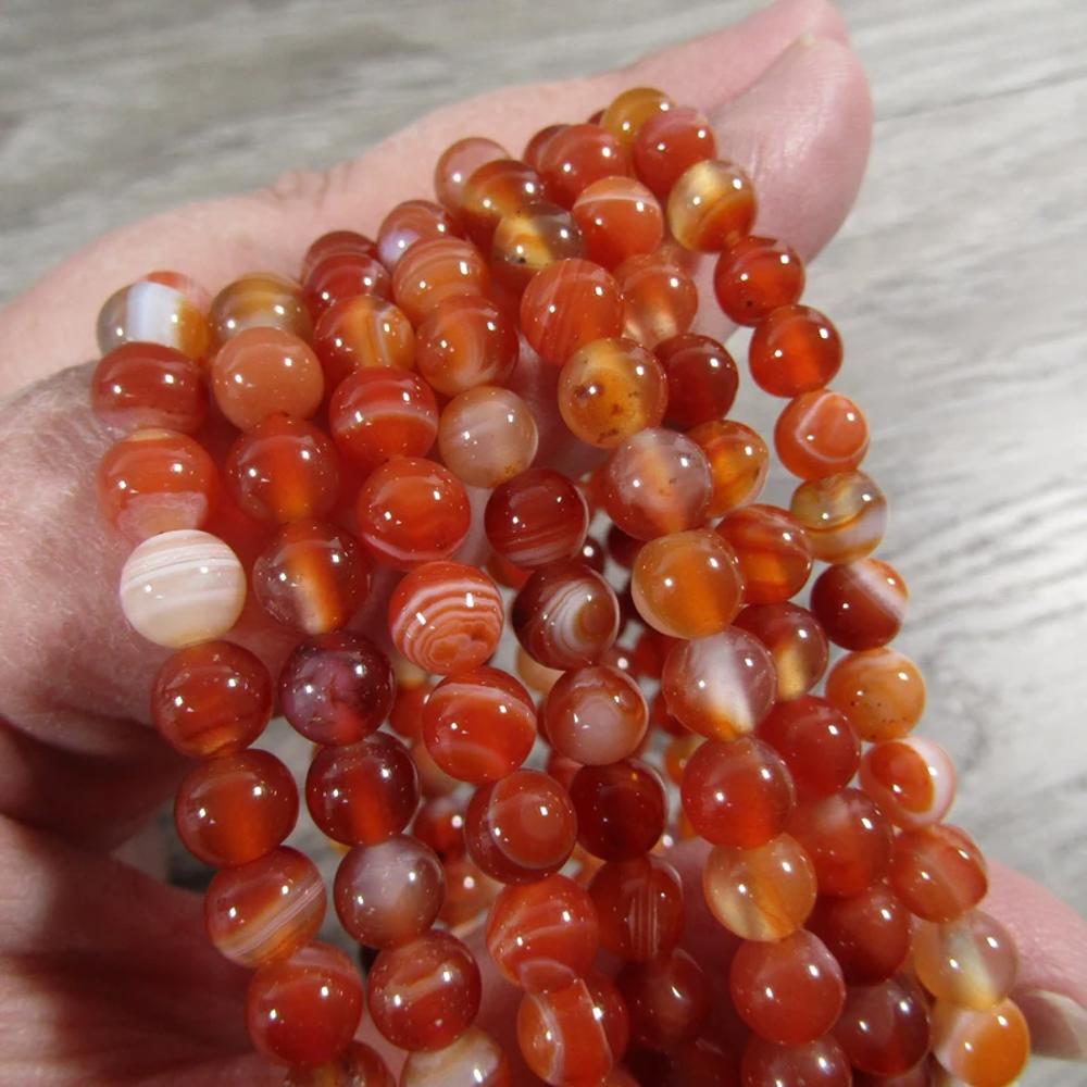 Carnelian Crystal Bracelet, Healing Crystal Bracelet, Carnelian Stretch Bracelet, Handmade Gemstone Bracelet, Womens Bracelet