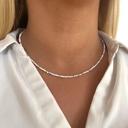  Natural Gemstone Dainty Minimalist Crystal Layering Stacking Choker Necklaces Delicate