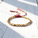  Natural Malachite 6mm Round Beads Healing Reiki Stretch Bracelet 6.7"