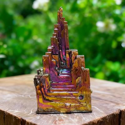 Rainbow Bismuth Crystal Healing Cluster Chunks Mineral Rocks Specimen Home Decor