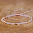  Natural Crystal Stone Bracelet Tiny Gemstone Beads Dainty Bracelet Minimalist