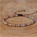  Natural Crystal Stone Bracelet Tiny Gemstone Beads Dainty Bracelet Minimalist