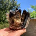  310g+ New Find Smoky Quartz Phantom Cluster Geode Quartz Crystal Ornaments Decor