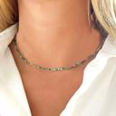  Natural Gemstone Dainty Minimalist Crystal Layering Stacking Choker Necklaces Delicate