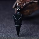  Natural Obsidian Gemstone Healing Pendant Necklace