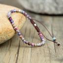  Natural Purple Jasper Stone Bracelet Healing Gemstone Dainty Bracelet Handmade