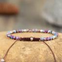  Natural Purple Jasper Stone Bracelet Healing Gemstone Dainty Bracelet Handmade