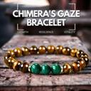  Natural Tiger's eye Malachite Gemstone 8mm Beaded Crystal Healing Reiki Bracelet 8mm