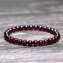  Dainty Garnet Gemstone Beads Healing Reiki Chakra Grounding Women Bracelet Gifts