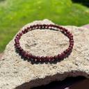  Dainty Garnet Gemstone Beads Healing Reiki Chakra Grounding Women Bracelet Gifts