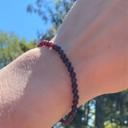  Dainty Garnet Gemstone Beads Healing Reiki Chakra Grounding Women Bracelet Gifts