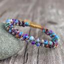  Galaxy Sea Sediment  jasper stone Bracelet