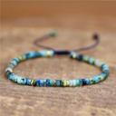  Natural Blue Line Jasper Stone Dainty Bracelet Gemstone Minimalist Bracelet