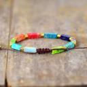  Natural Gemstone 7 Chakra Zodiac Braided Bracelet for Spiritual Protection