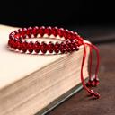  Natural Garnet Bead Gemstone Women Healing Reiki Luck Amulet Anklets