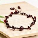  Natural Garnet Beads Chips Handmade Braided Healing Women String Bracelet Gifts