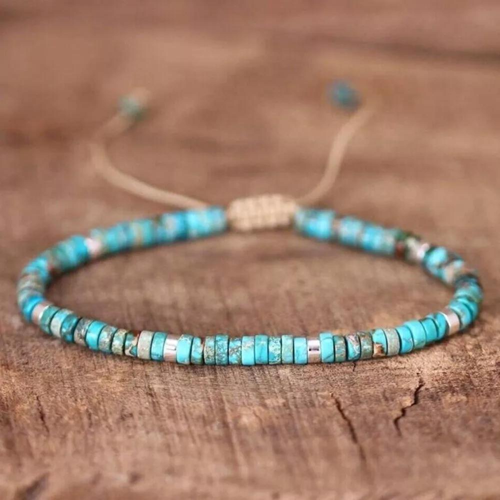 Natural Turquoise Dainty Bracelet