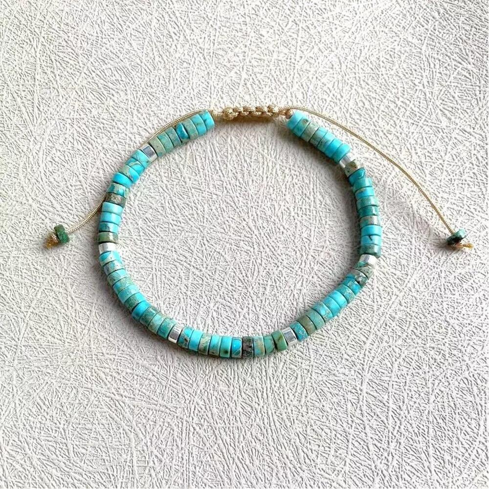 Natural Turquoise Dainty Bracelet