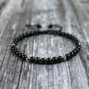  Black Obsidian Gemstone Dainty Bracelet Delicate Crystal Bracelet Minimalist