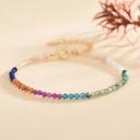  Minimalist Natural Stone Beaded Bracelet Multicolor Stone Dainty Bracelet