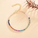  Minimalist Natural Stone Beaded Bracelet Multicolor Stone Dainty Bracelet