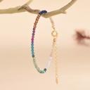  Minimalist Natural Stone Beaded Bracelet Multicolor Stone Dainty Bracelet