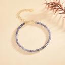  Natural Iolite Stone Bracelet iolite Crystal Healing Bracelet Minimalist