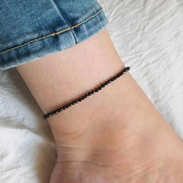 Natural  Stone Beaded Anklet Beads Dainty Anklet Crystal Anklets Minimalist