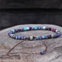  Natural Galaxy Sea Sediment Jasper Beads Energy Crystal Dainty Handmade Bracelet