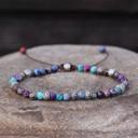  Natural Galaxy Sea Sediment Jasper Beads Energy Crystal Dainty Handmade Bracelet