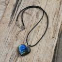  Natural Labradorite Dragon Heart Amulet Pendant Healing Energy Women Necklace (1 piece)