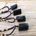  Bohemian 1pc Black Tourmaline Stone Necklace Pendant Gem Jewelry Men Women Gift