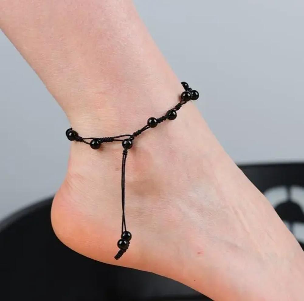 Natural  Stone Beaded Anklet Beads Dainty Anklet Crystal Anklets Minimalist