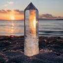  Natural Clear Quartz Tower Point Crystal Home Decor